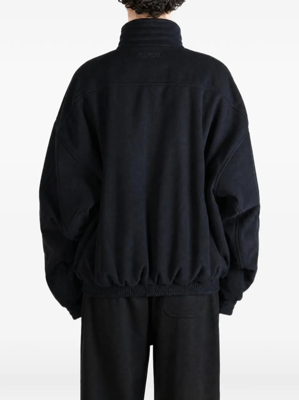 VETEMENTS Fleece sweater met geborduurd logo Zwart
