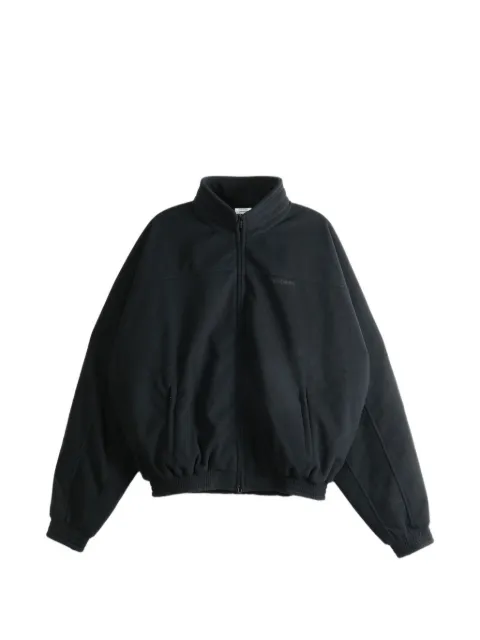 VETEMENTS logo-embroidered fleece sweatshirt