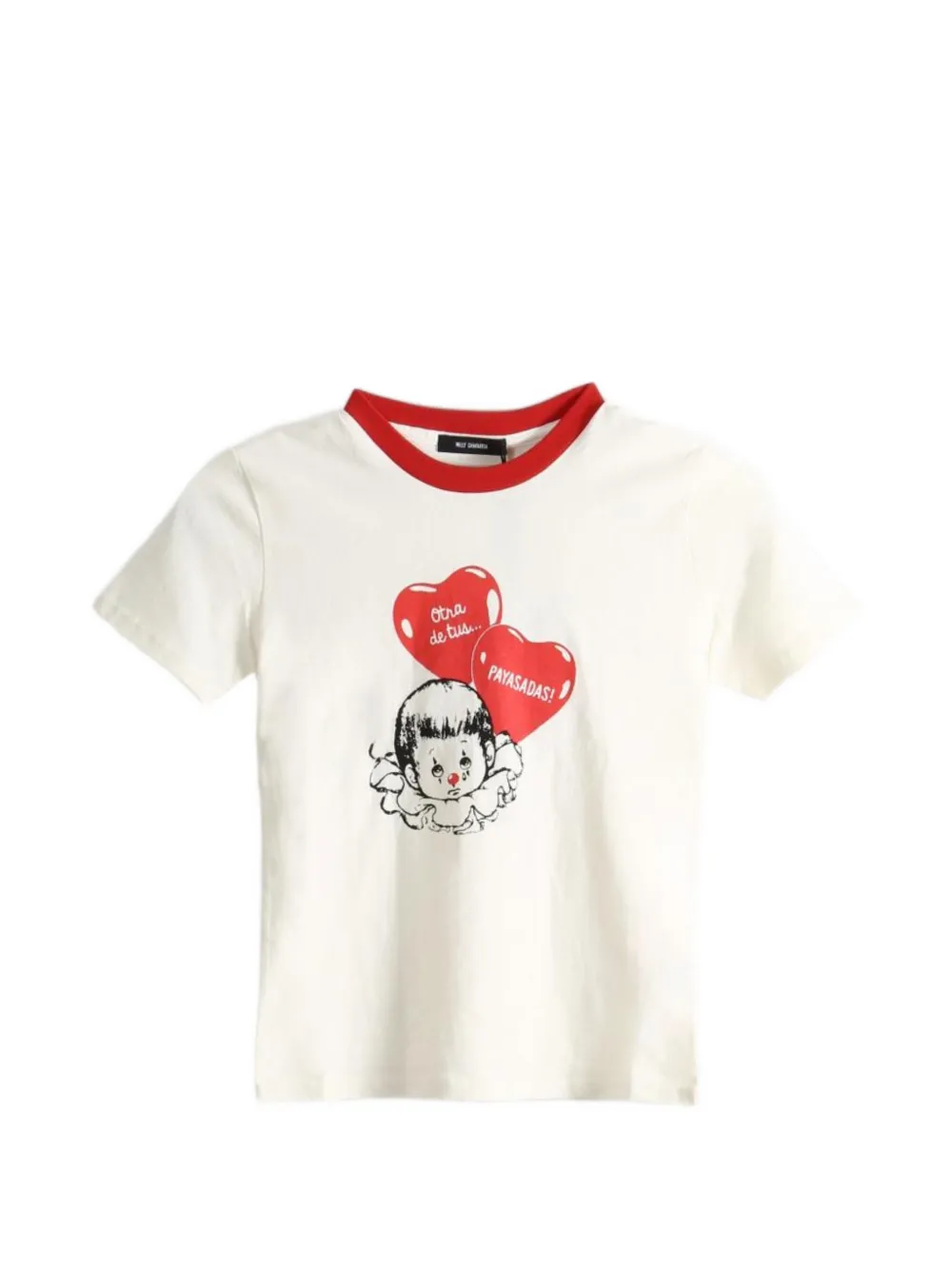 Willy Chavarria Payasadas graphic-print ringer T-shirt