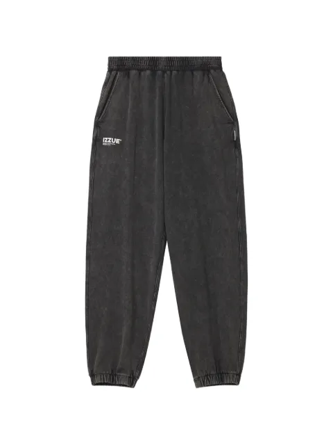 izzue acid-wash track pants