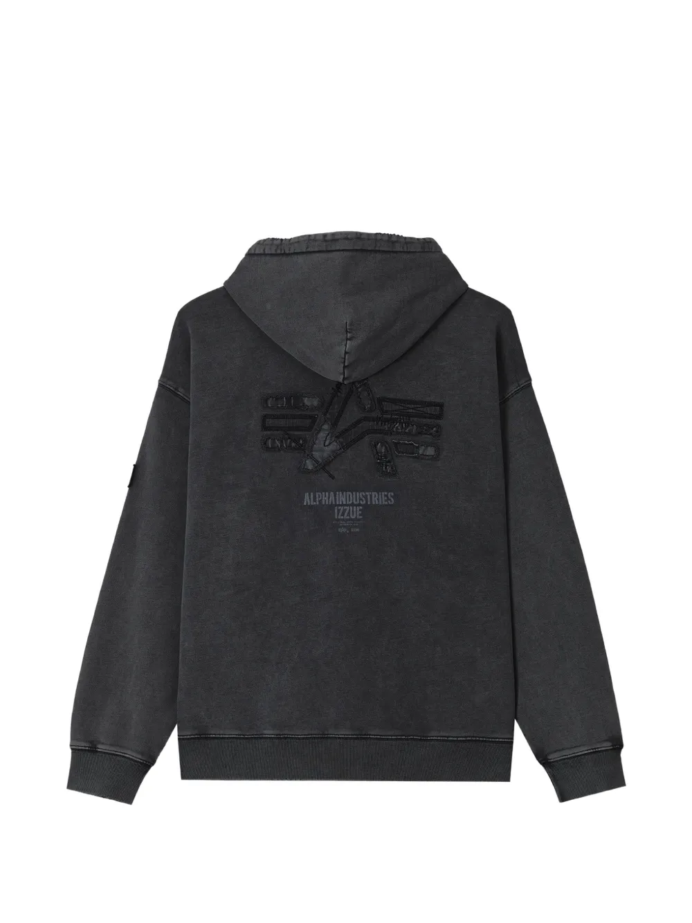 izzue Hoodie met rits Zwart