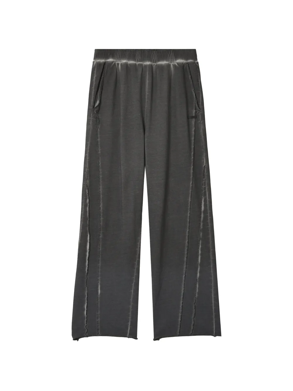 izzue faded raw-edge track pants
