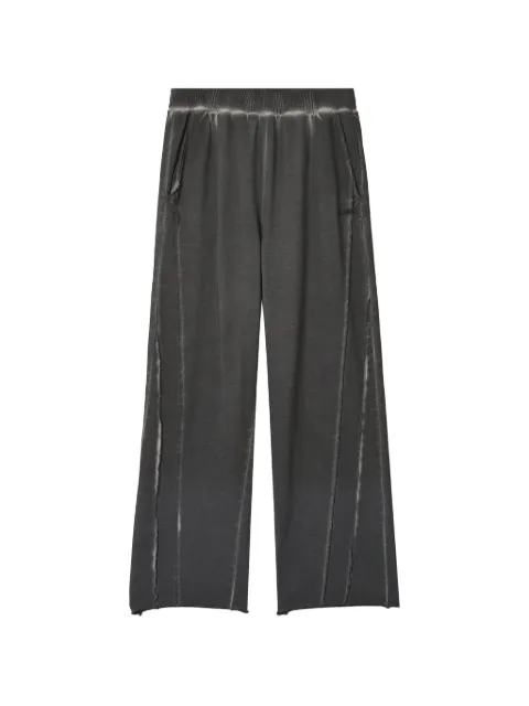 izzue faded raw-edge track pants