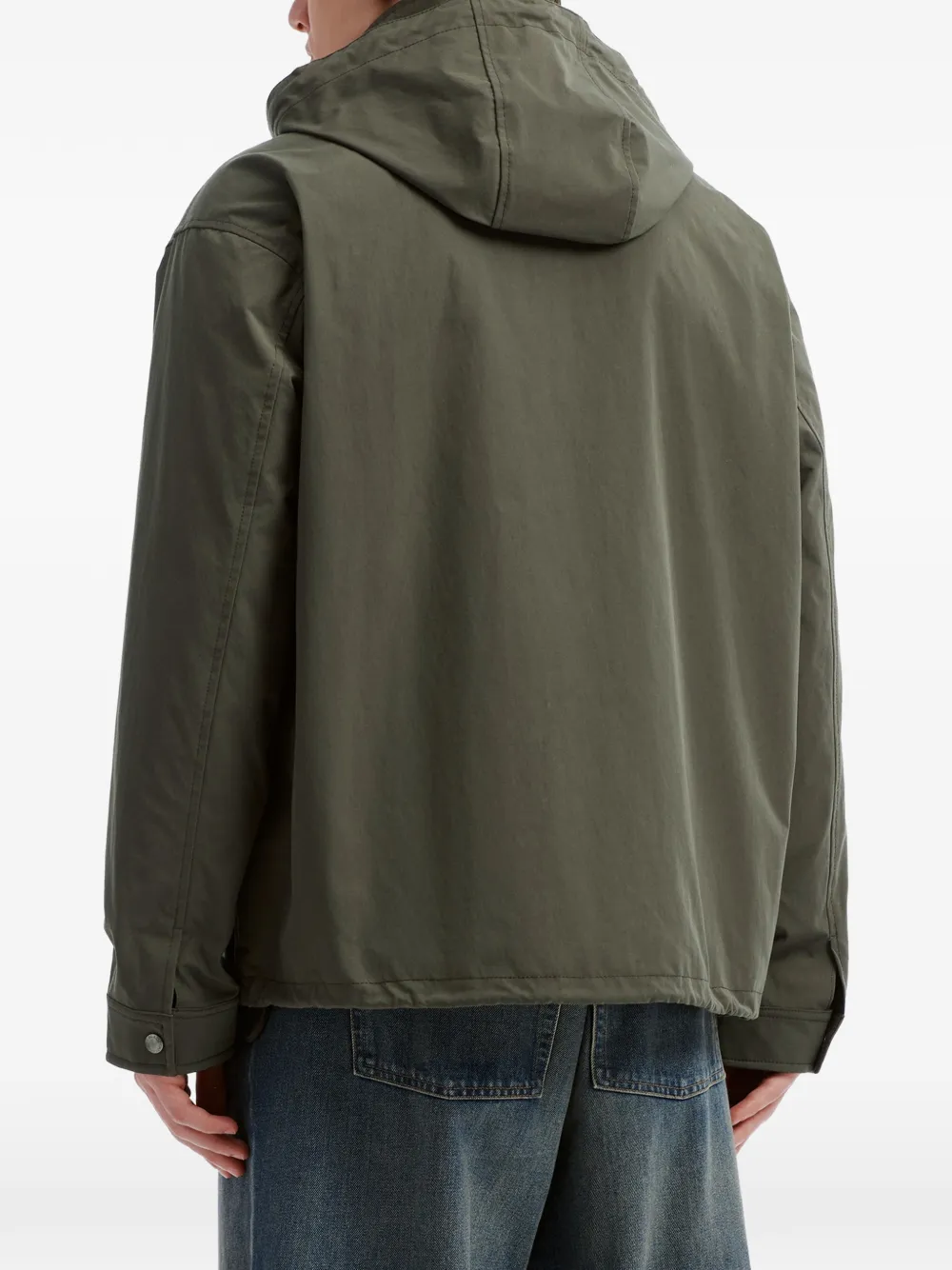 CHOCOOLATE logo-patch hooded jacket Groen