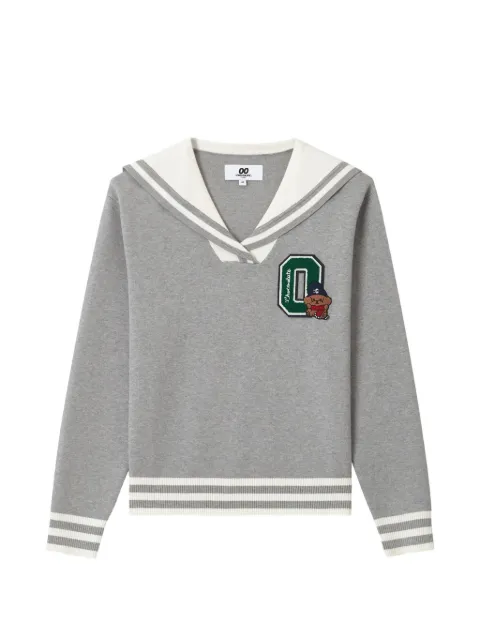 CHOCOOLATE logo-patch sailor-collar sweater