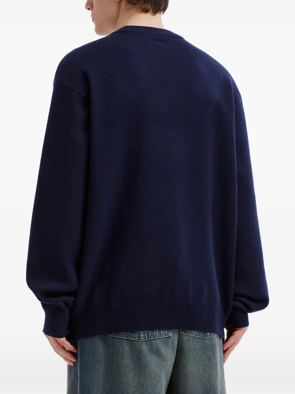 izzue graphic-intarsia sweater Blauw