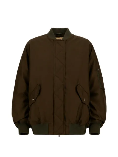 Herno padded gabardine bomber jacket