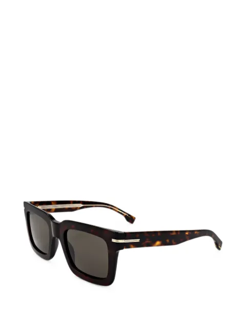 BOSS tortoiseshell-effect square-frame sunglasses