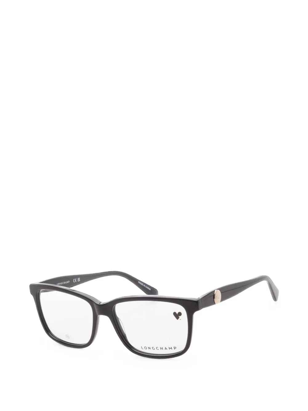Longchamp logo-plaque rectangle-frame glasses - Nero