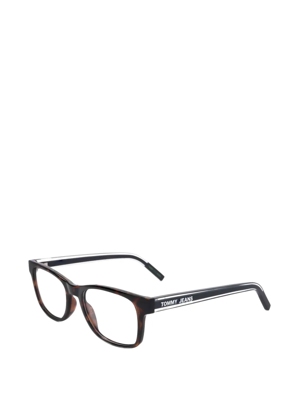 Tommy Hilfiger tortoiseshell-effect rectangle-frame glasses