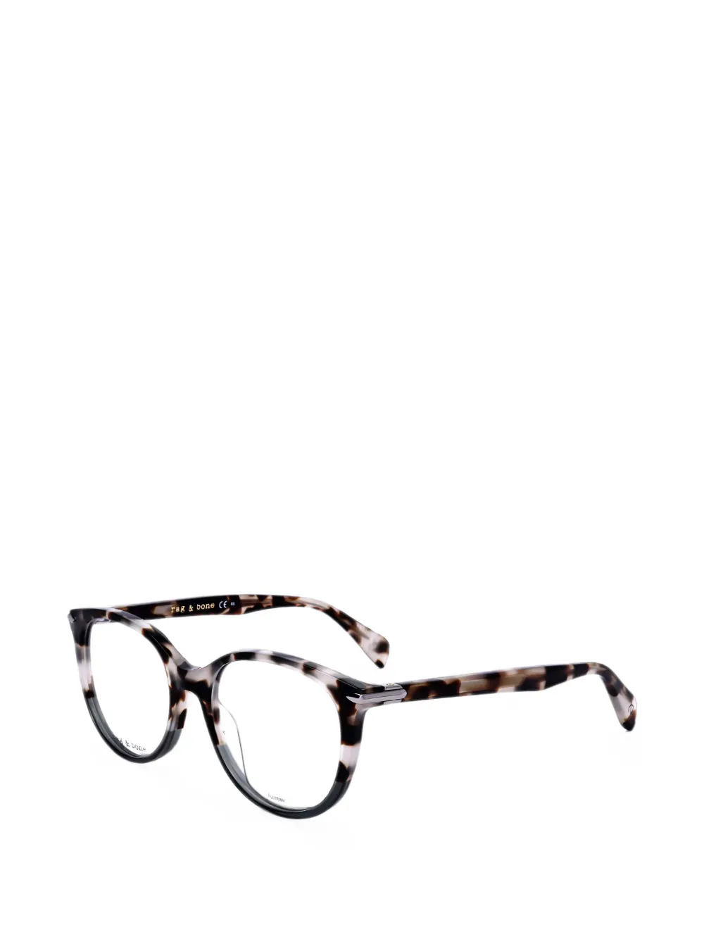 RAG & BONE EYEWEAR tortoiseshell-effect round-frame glasses