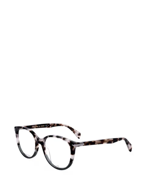 RAG & BONE EYEWEAR tortoiseshell-effect round-frame glasses