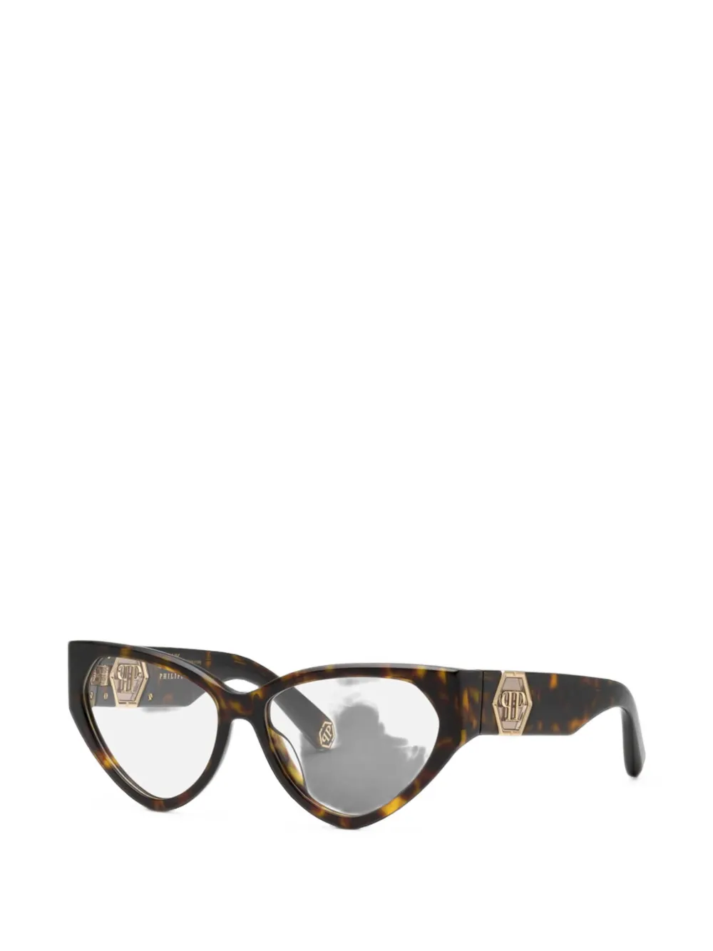 Philipp Plein tortoiseshell-effect cat-eye glasses