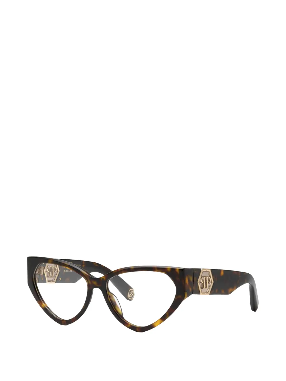 Philipp Plein tortoiseshell-effect cat-eye glasses