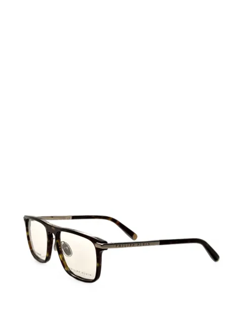 Philipp Plein Eyewear tortoiseshell-effect square-frame glasses
