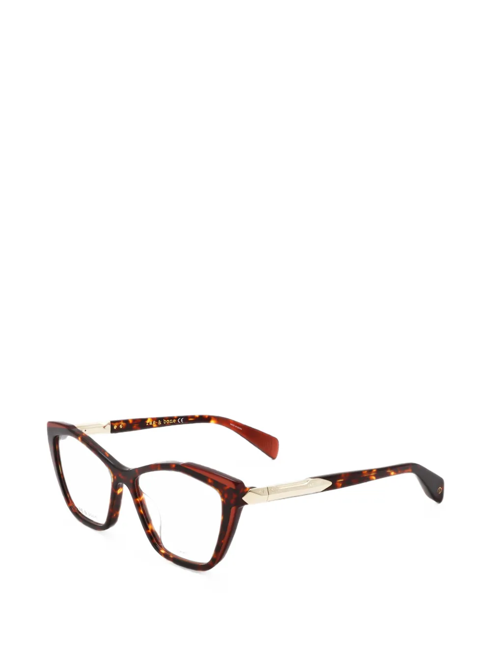 RAG & BONE EYEWEAR tortoiseshell-effect cat-eye glasses