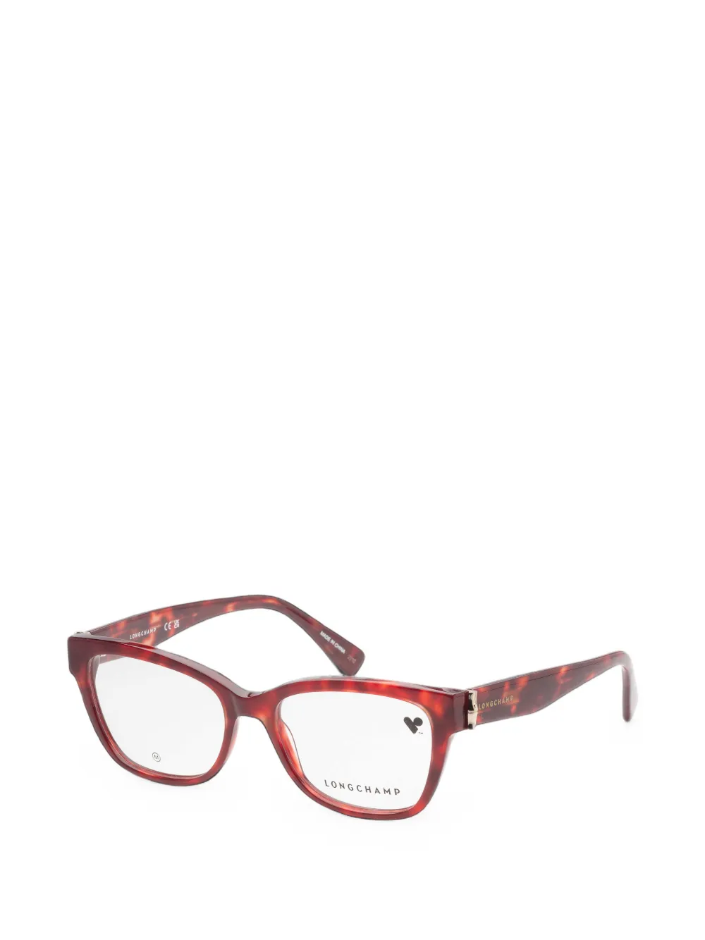 Longchamp tortoiseshell-effect square-frame glasses · 47