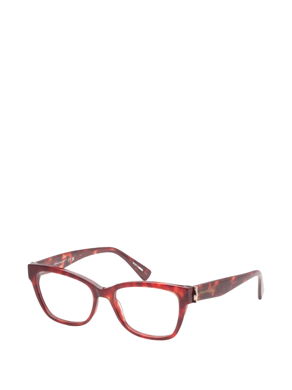 Longchamp tortoiseshell-effect square-frame glasses