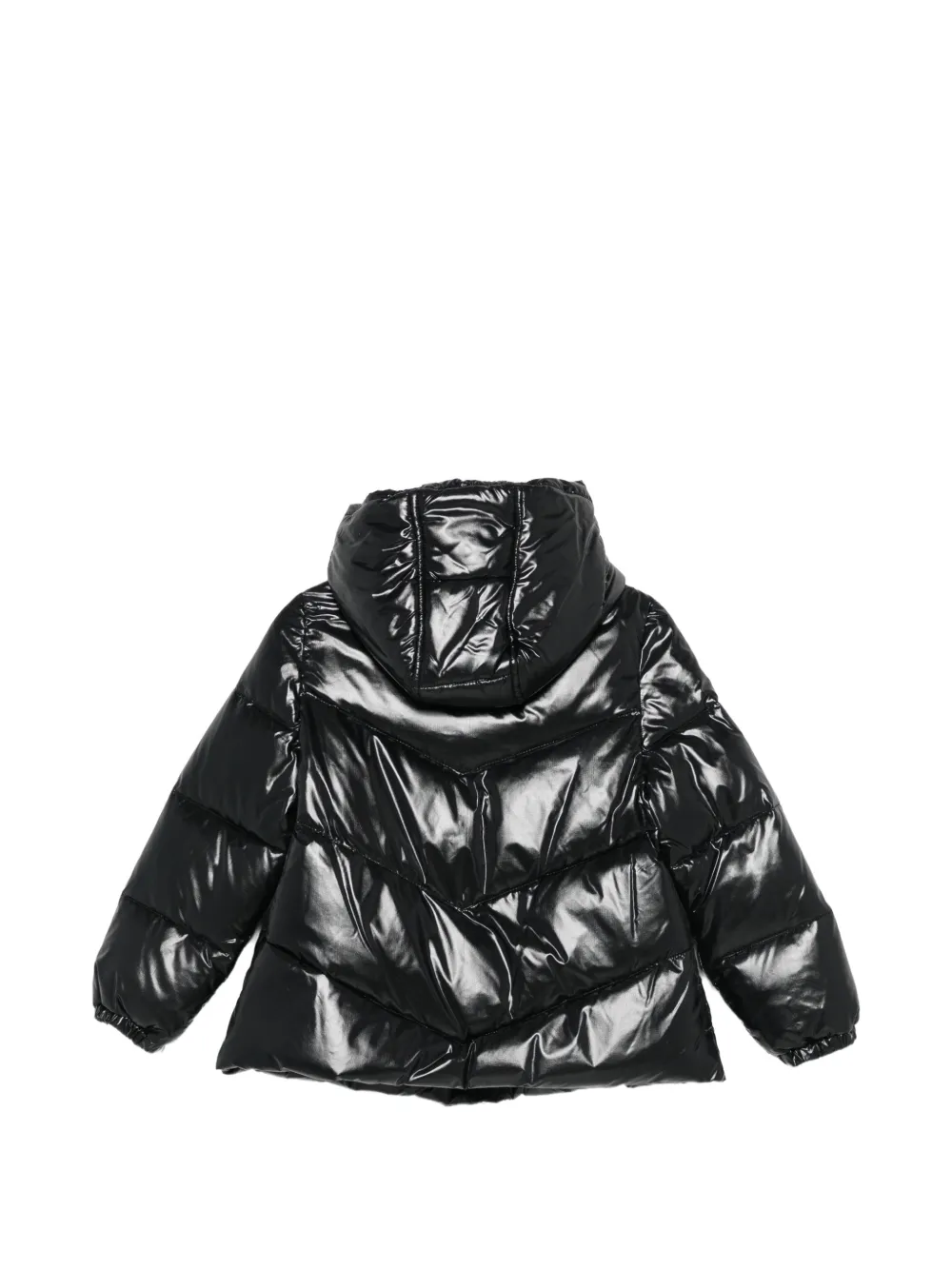 Fay Kids hooded padded jacket Zwart