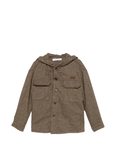 Paolo Pecora Kids chaqueta con botones y capucha