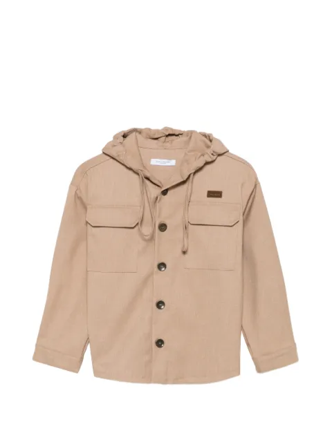 Paolo Pecora Kids chaqueta con botones y capucha