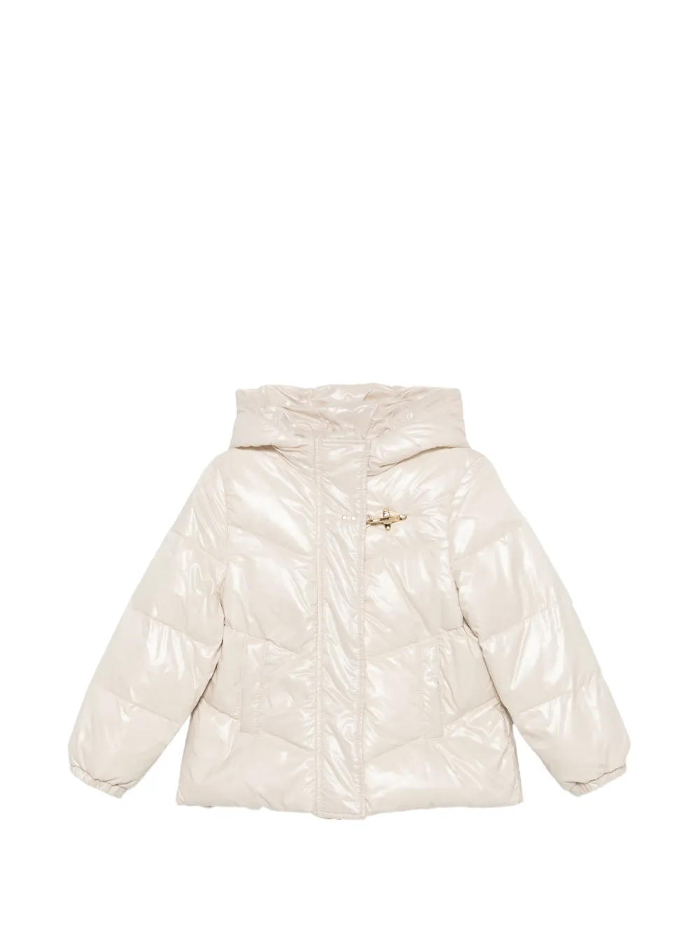 Fay Kids quilted hooded jacket - Toni neutri