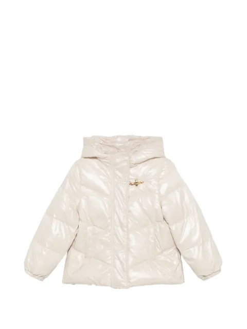 Fay Kids quilted hooded jacket