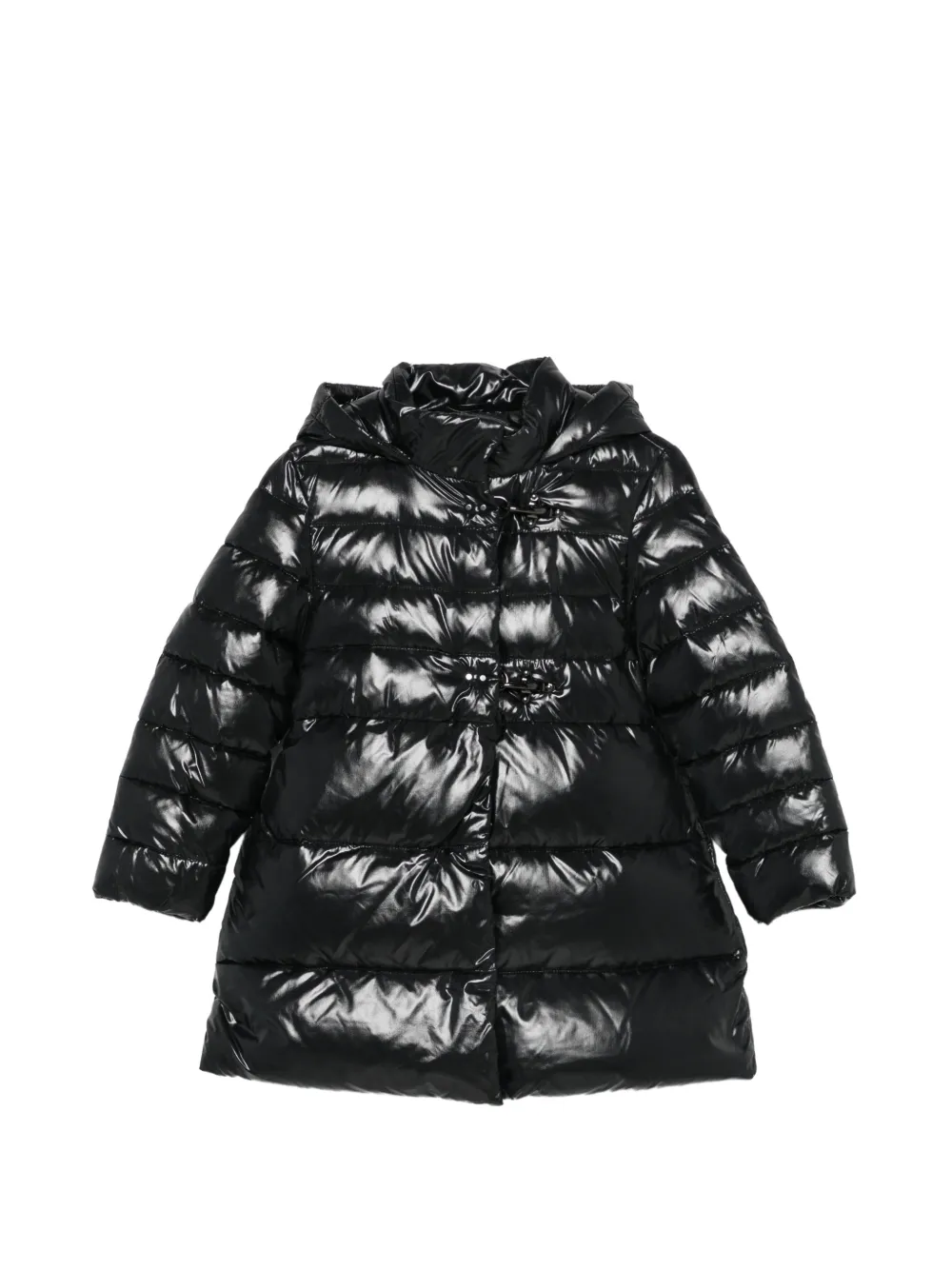 Fay Kids quilted toggle-fastening coat - Nero