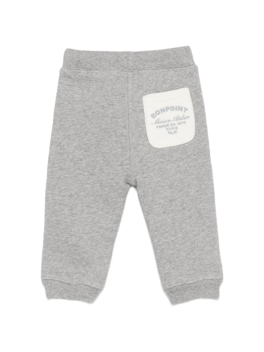 Bonpoint Trainingsbroek met logopatch Grijs
