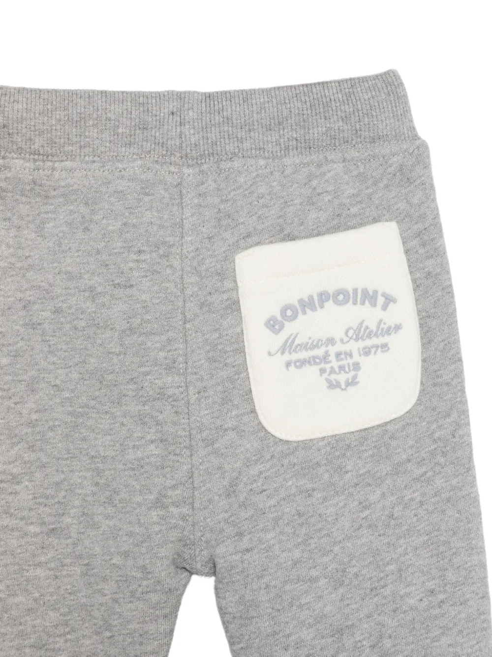 Bonpoint Trainingsbroek met logopatch Grijs