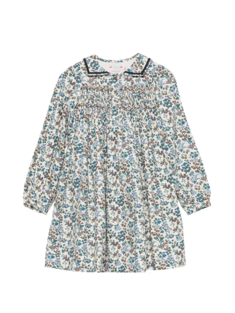 Bonpoint floral-print smocked dress