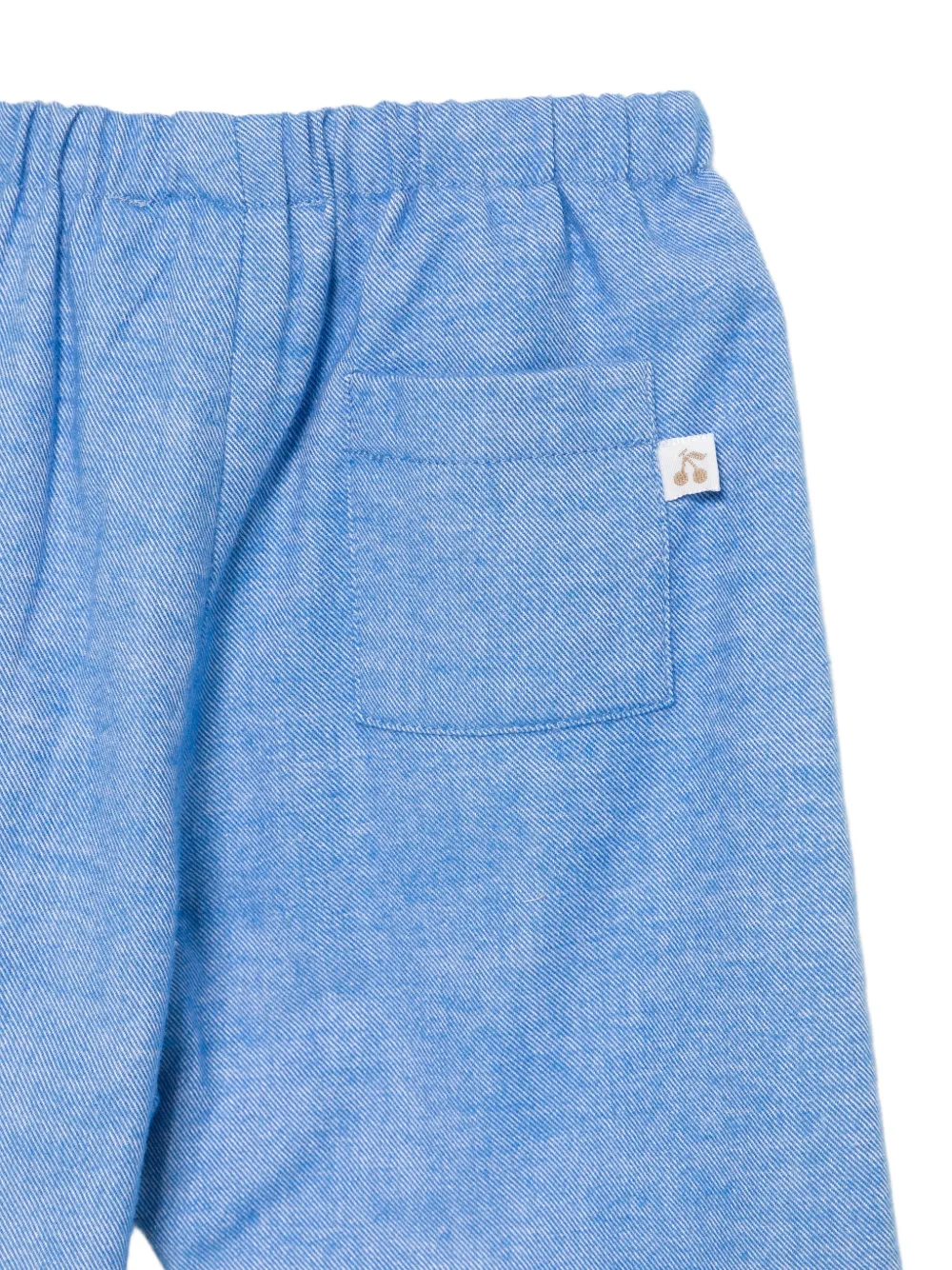 Bonpoint Elastische boek met opgestikte zak Blauw