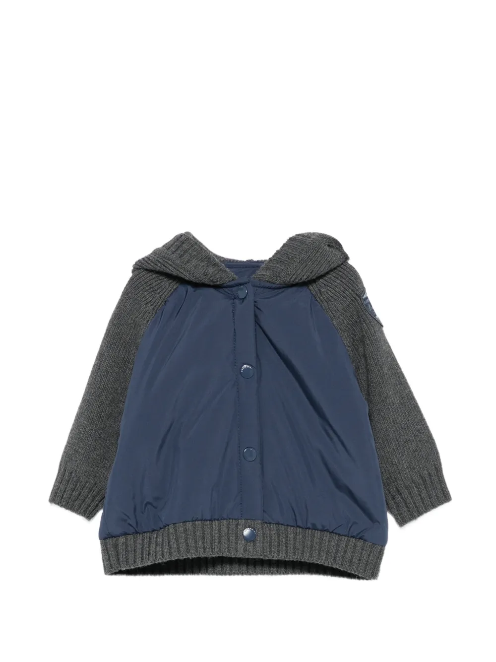 Bonpoint hooded panelled hoodie - Blu
