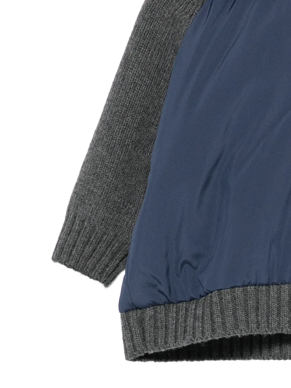 Bonpoint Hoodie met capuchon en vlakken Blauw