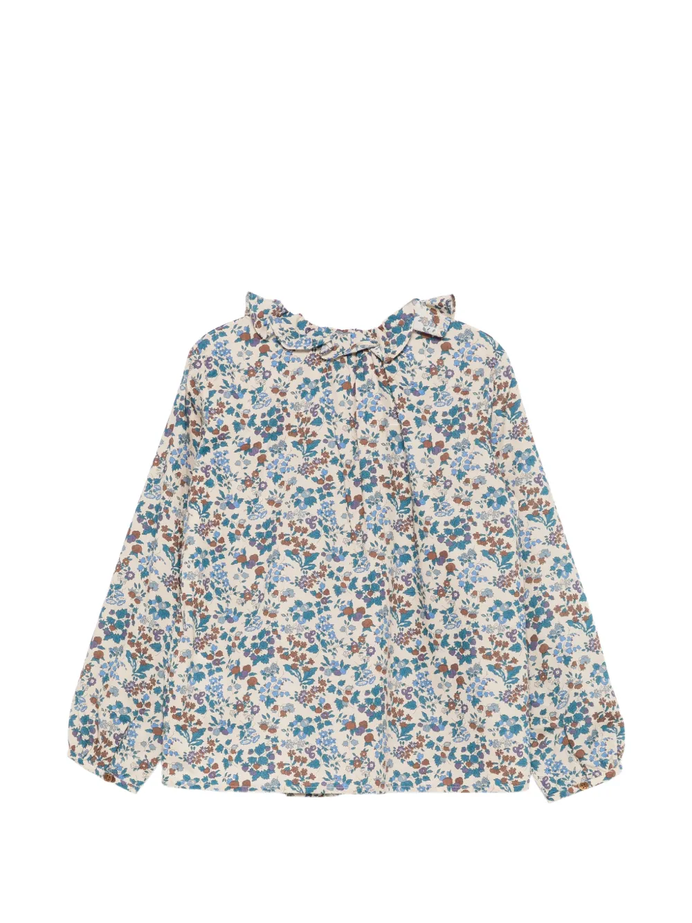 Bonpoint Shirt met bloemenprint Beige
