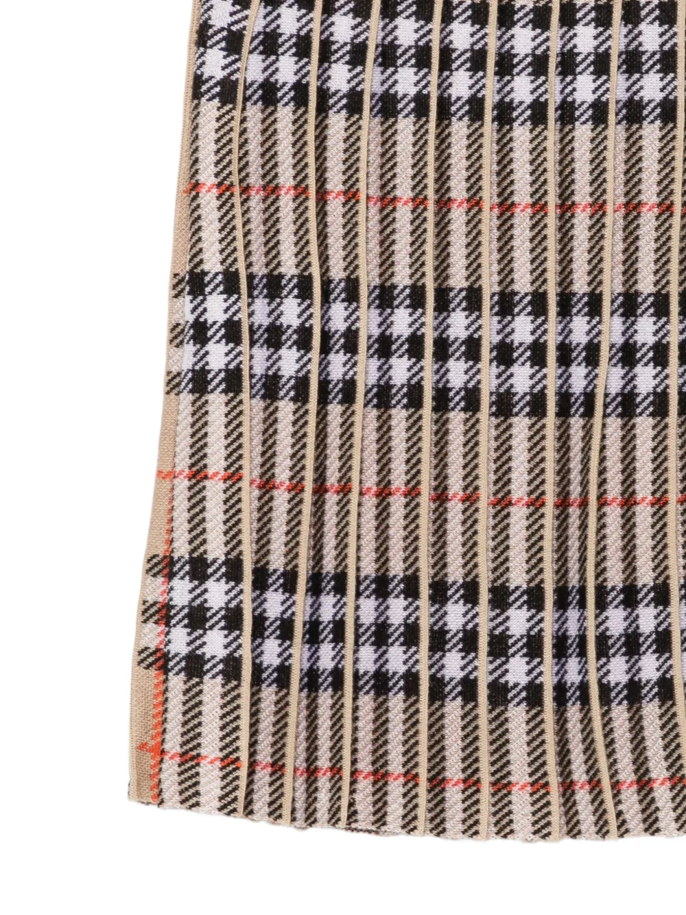 Burberry Kids Geruite plooirok Beige