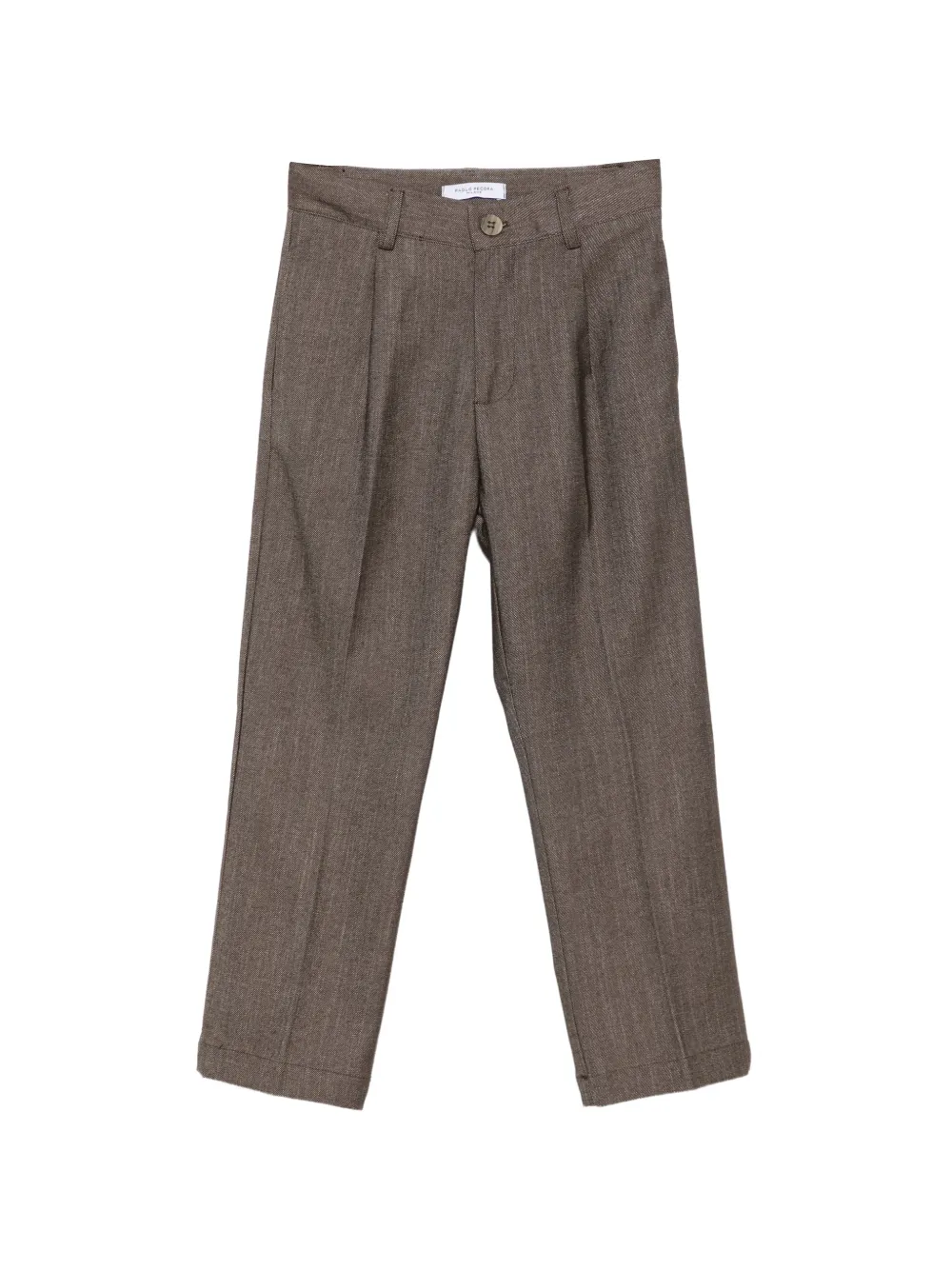 Paolo Pecora Kids pleated tailored trousers - Marrone
