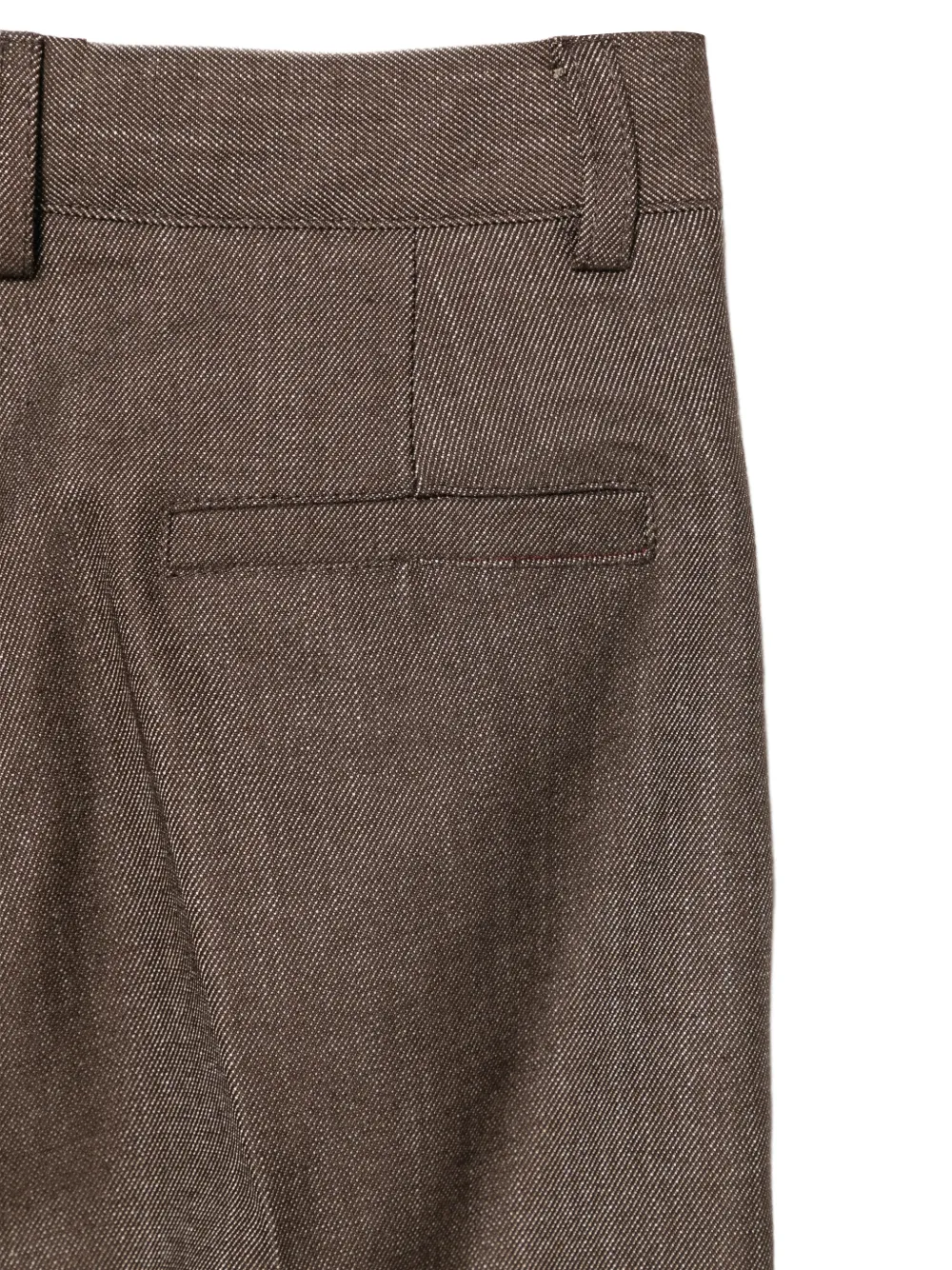 Paolo Pecora Kids Geplooide pantalon Bruin