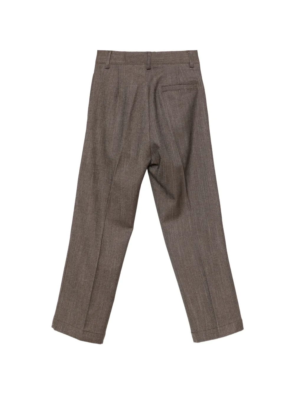 Paolo Pecora Kids Geplooide pantalon Bruin