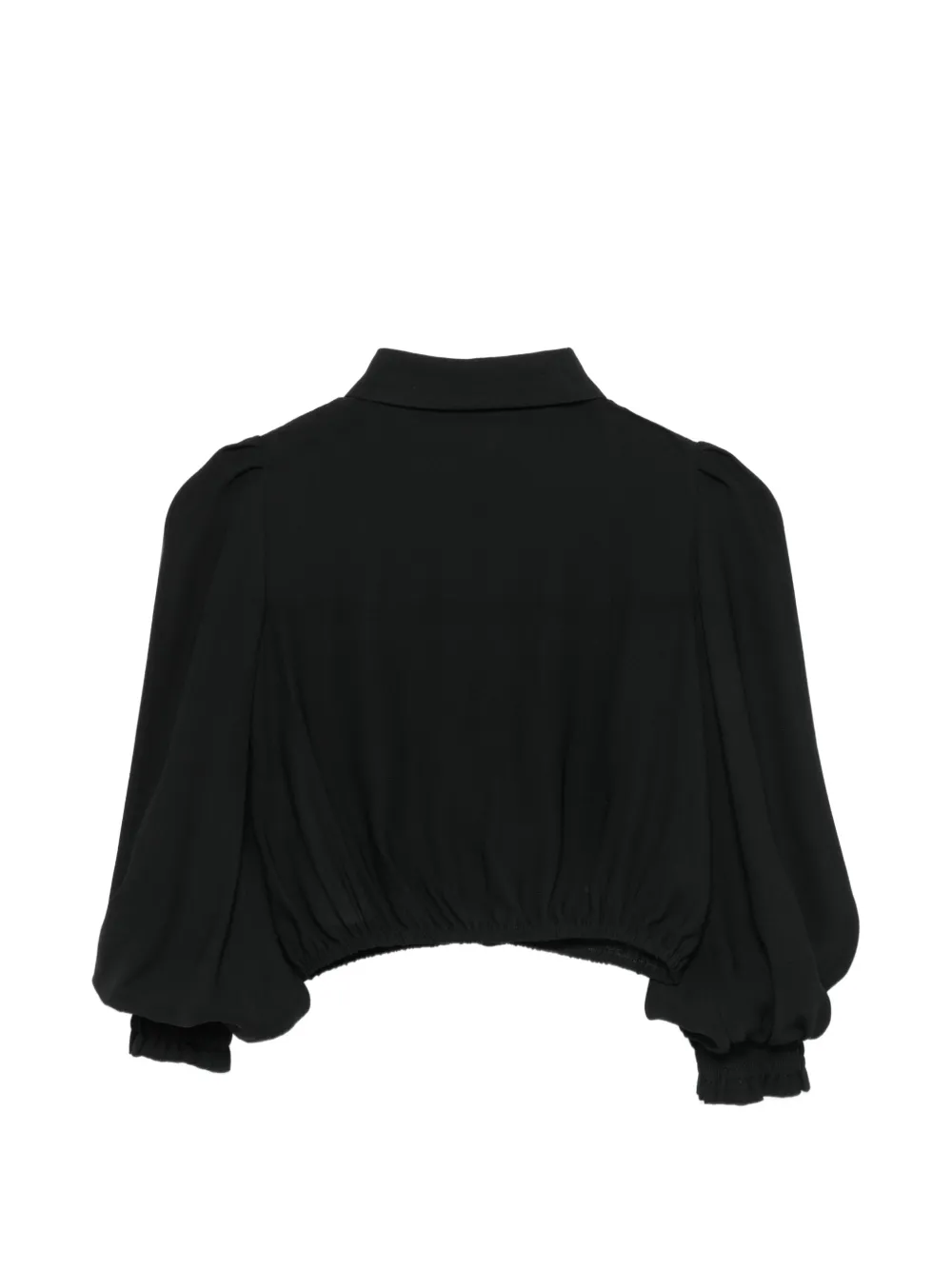Elisabetta Franchi La Mia Bambina Blouse met logoplakkaat Zwart