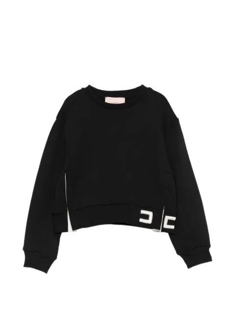 Elisabetta Franchi La Mia Bambina logo-patch sweatshirt