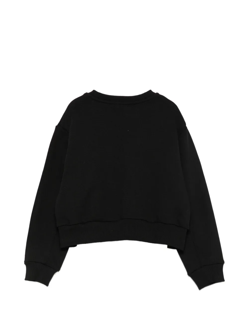 Elisabetta Franchi La Mia Bambina Sweater met logopatch Zwart