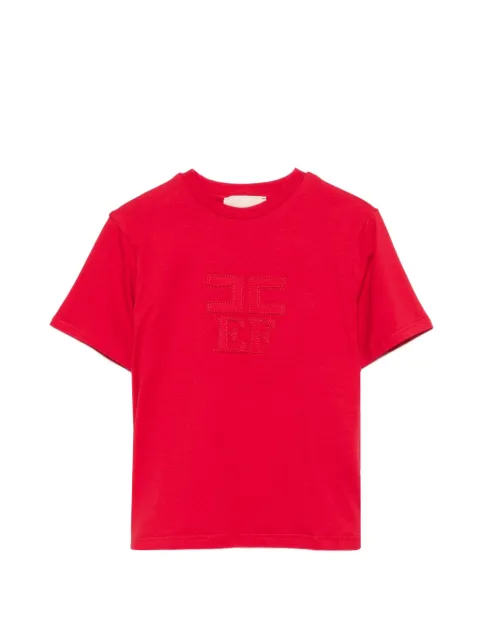 Elisabetta Franchi La Mia Bambina T-shirt med logobroderi