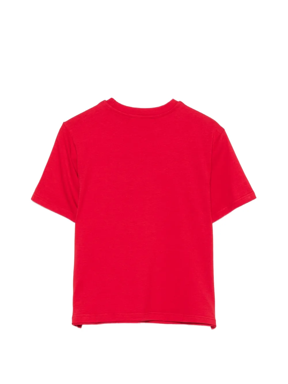 Elisabetta Franchi La Mia Bambina logo-embroidered T-shirt Rood