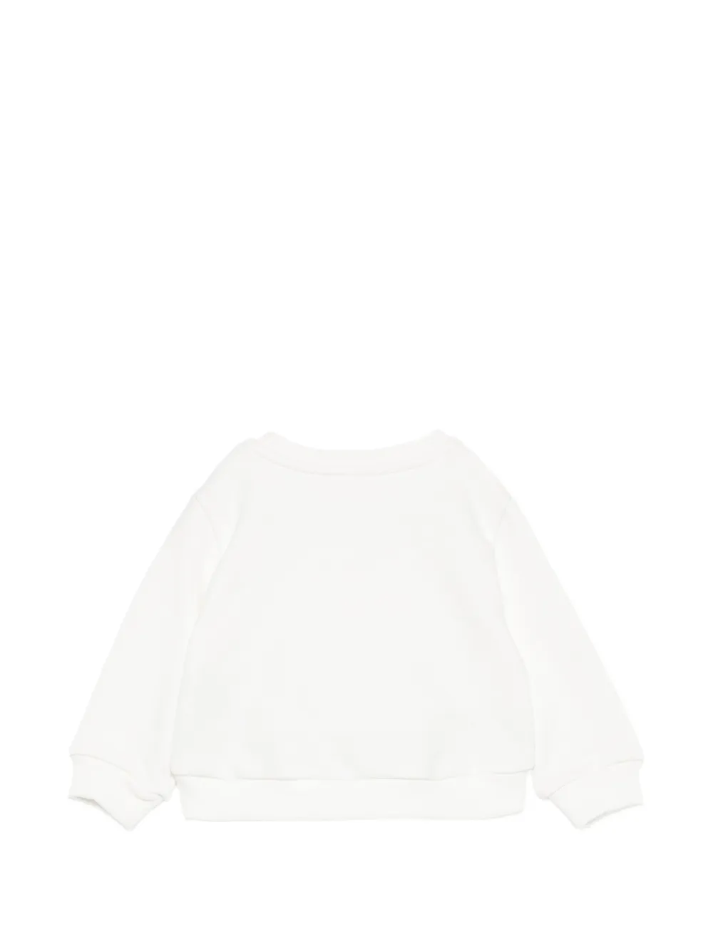 Elisabetta Franchi La Mia Bambina Sweater met logopatch Wit