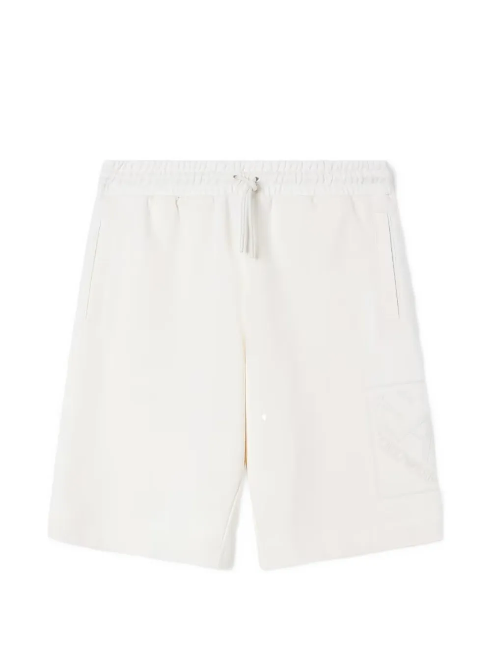 Ea7 Emporio Armani logo-patch drawstring shorts - Weiß