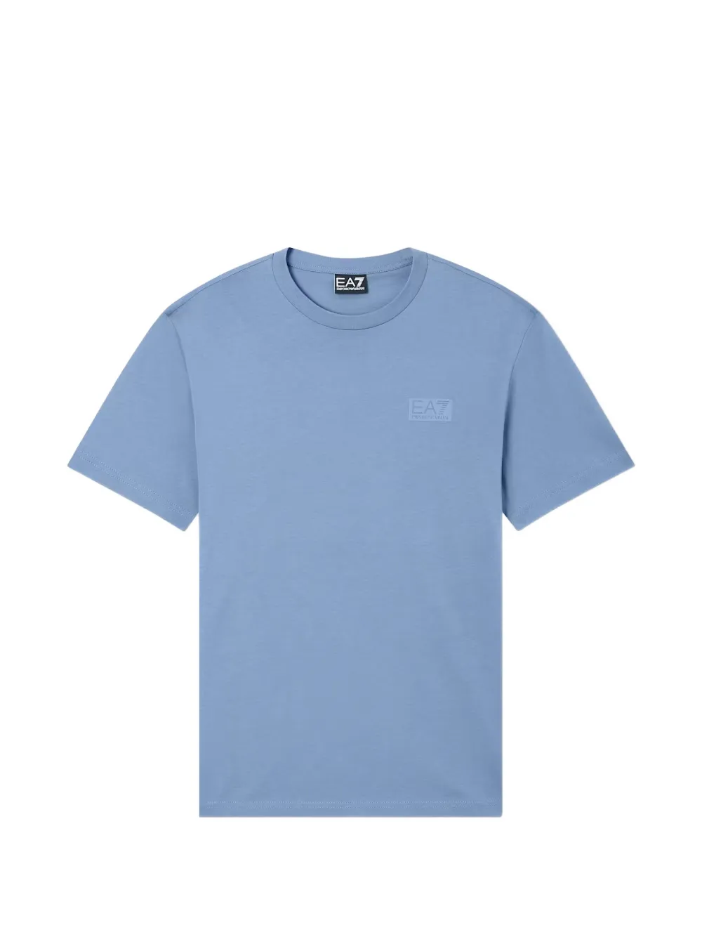 Ea7 Emporio Armani T-shirt met logopatch Blauw