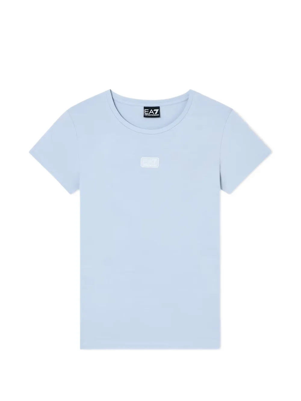 Ea7 Emporio Armani T-shirt met logopatch Blauw