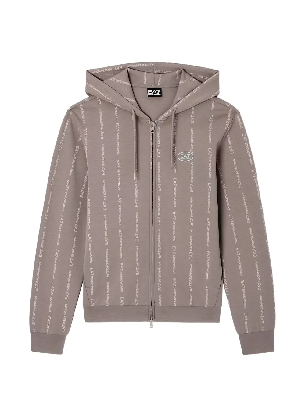 Ea7 Emporio Armani Felpa con cappuccio - Toni neutri