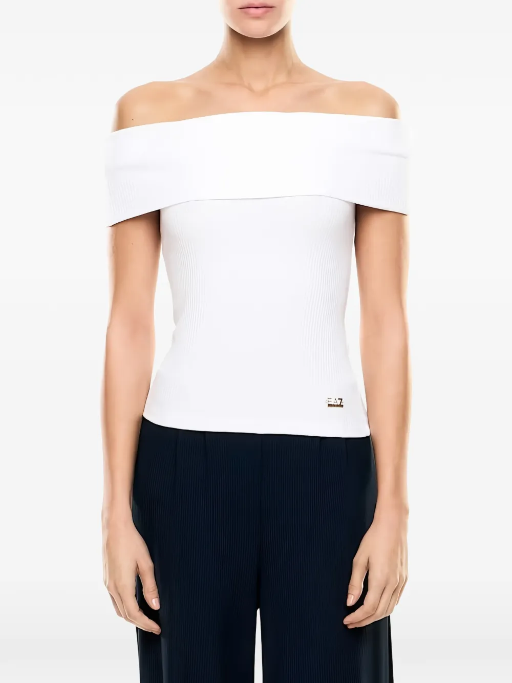 Ea7 Emporio Armani Off-shoulder top Wit